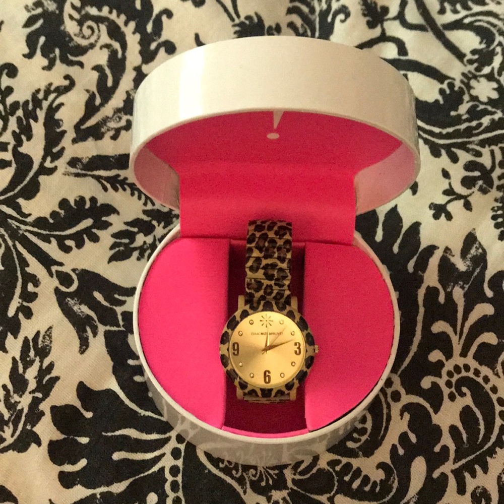 Leopard print watch